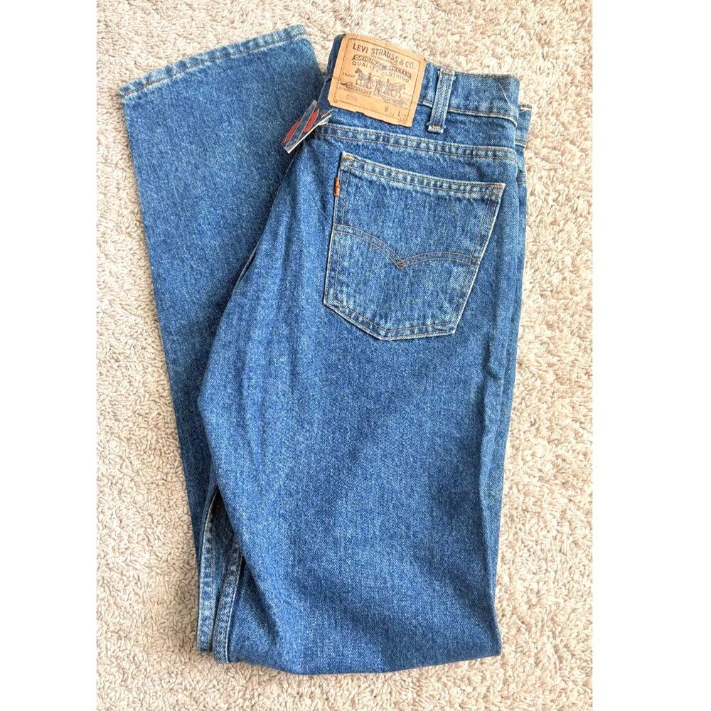 vintage levi’s 501 orange tab jeans mens 34x32 nwt deadstock late 80s stonewash